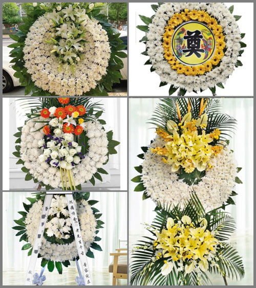 广东广州市南沙区榄核镇九比村花圈速递